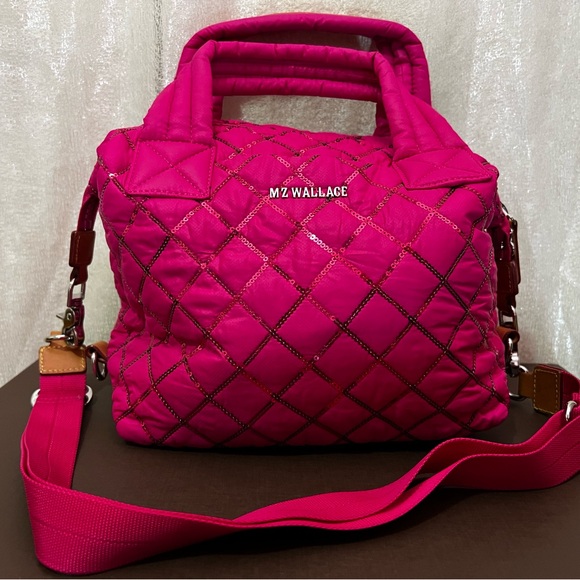 MZ Wallace Small Sutton Deluxe in Pink Sequin, excellent condition - Picture 2 of 11